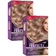 Wella Color Perfect Hair Dye 8/18 žiarivá perleťová svetlá blond x2