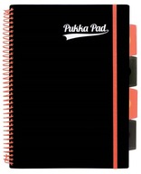 Pukka Project Book PP Neon Notebook B5/100 kockovaný oranžovo/čierna