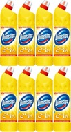 DOMESTOS Citrusová toaletná kvapalina pre sanitárne zariadenia, čistenie a dezinfekcia 750 ml x 8