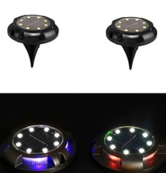 SOLÁRNE *** LAMPA *** 8 + 4 LED RGB *** MEGA EFEKT