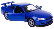 NISSAN SKYLINE GT-R (R34) MODEL METAL WELLY 1:34/39 MODRÁ