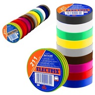 10 x VODEODOLNÁ izolačná páska Sada PVC káblov 19mm farebné STRONG 20m