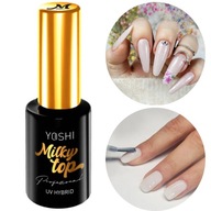 Yoshi Top Milky hybridný lak na nechty mliečne ombre baby boomer 10ml