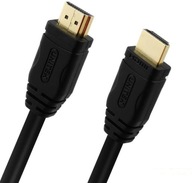 Unitek Y-C138M BASIC HDMI v1.4 zlatý kábel 2m čierny