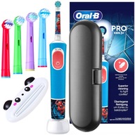 Súprava elektrickej zubnej kefky pre deti Oral-B Vitality Pro D103 Spiderman