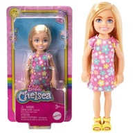 BARBIE CLUB CHELSEA BÁBIKA BÁBIKA BLOND VLÁSKY KVETOVÉ ŠATY 13 CM