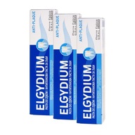 3X ELGYDIUM ANTI PLAQUE, ZUBNÁ PASTA, ANTIBAKTERIÁLNA, 75 ML