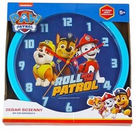 Paw Patrol Detské nástenné hodiny, priemer 24 cm, modré