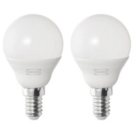 IKEA SOLHETTA LED žiarovka E14 470 lumenov 2 kusy