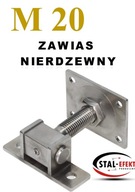 Záves M20-k zvárané oko/základňa - nerez.