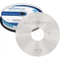 BLU-RAY MEDIARANGE BD-R DL DISC 50GB 6x 10 kusov