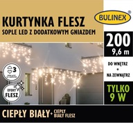 BULINEX Záves FLESZ cencúle LED 200L teplá biela