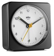 KLASICKÝ BUDÍK BRAUN BC03BW ALARM TICHÝ SNOOZE