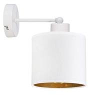 NÁSTENNÁ LAMPA, pevná E27 LOFT, zlaté tienidlo