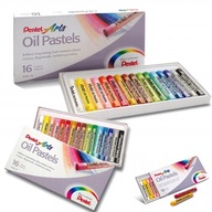 OLEJOVÉ PASTELY 16 farieb Pentel SET ŠŤAVNÉ Farby SCHOOL Set