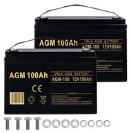 2XAGM 12V 100AH ​​​​UPS CONVERTER INVERTOROVÝ MENITOR