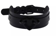 NÁHRDELNÍK BDSM BLACK HEART CHOKER, ŠIR