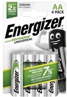 4x batéria ENERGIZER AA R6 1300 mAh, 4 kusy + krabica