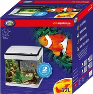 Aqua Nova Akvárium set 32l biely LED filter