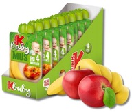 Kubuś BABY APPLE Banánová pena BEZ CUKRU 9 x 100g