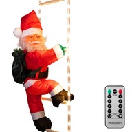 Santa Claus XL na rebríku 90 cm LED 48 časovač