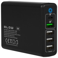 BLOW 4x USB 1x USB-C QC 3.0 60W sieťová nabíjačka