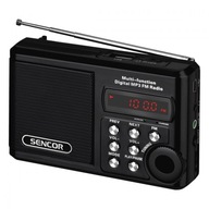 Sencor SRD 215 B VRECKOVÉ RÁDIO S MP3,USB,SLOT