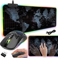 RGB XXL GAMING PAD BEZDRÔTOVÁ MYŠ