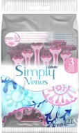 GILLETTE SIMPLY VENUS 3 JEDNORÁZOVÉ STROJE A'12