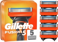 GILLETTE FUSION 5 ČEPEĽOVÉ NÁPLNE NA HOLIACEJ ŽILETKY Originál