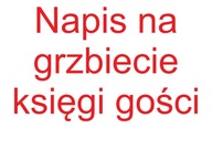 Nápisy na chrbte knihy návštev