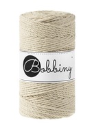 Bobbiny Macrame šnúra 3mm 100m 3vrstvá béžová