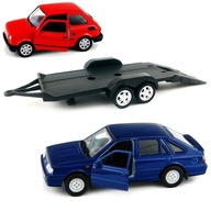 POLONEZ CARO + FIAT 126P + WELLY TRUCK 1:34