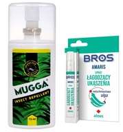 Mugga Spray 9,5% 75 ml proti komárom + BROS AMARIS 8 ml