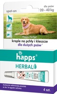 HAPPS Herbal - kvapky proti blchám a kliešťom pre veľkých