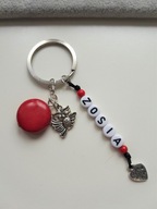 KEYRING ČERVENÁ KEYRING SOVA HOWLIT MENO NÁPIS