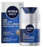 NIVEA MEN HYALURONOVÝ KRÉM PROTI VRÁSKAM 50ml SPF15 DENNÝ ANTI-AGE