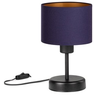 Stolná lampa LOFT NIGHT mini LAMPSHADE, tmavomodrá a zlatá