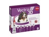 VECTRA 3D >40 kg 3X8ML DOG ​​​​proti blchám a kliešťom