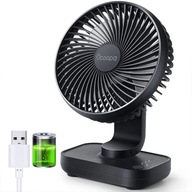 Ocoopa D606 grafitový stolný ventilátor USB nabíjateľný