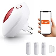 BEZDRÔTOVÁ SIEŤOVÁ SIRÉNA ALARM 110DB TUYA SMART POLISH WiFi + 3xPIR