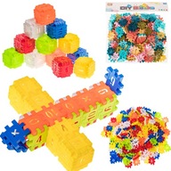 WAFLE Construction Blocks Puzzle 170 dielikov veľká taška vzdelávacích kociek