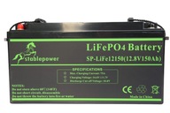 LÍTIOVÁ BATÉRIA LifePO4 12V 150Ah BMS pre CAMERA BOAT UPS PANEL