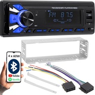 AUTORÁDIO 1-DIN BLUETOOTH 2x USB AUX SD MP3 SADA DIAĽKOVÝCH BATÉRIÍ