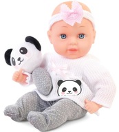 BÁBIKA NATALIA BABY S HRAČKOU PANDA, 33cm bábätko