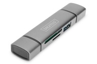 3 portová čítačka kariet USB typu C/USB 3.0 Super Spe