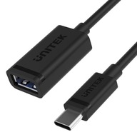 Kábel Unitek USB Type-C na USB-A samica 10 Gbps 60 W