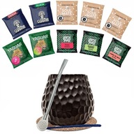 Yerba Mate Green Set 500g Bombilla Tekvica 10x50g