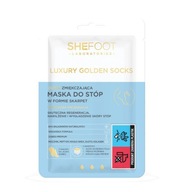 SHEFOOT Luxusná zlatá maska ​​na nohy Golden Socks