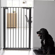 DogSpace vysoká, rozťahovacia brána pre psa, čierna